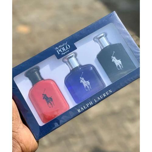 Ralph Lauren Polo Red. Polo Black. & Polo Blue Eau De Parfum 3pcs Ralph Lauren Polo Red. Polo Black. & Polo Blue Eau De Parfum 3pcs