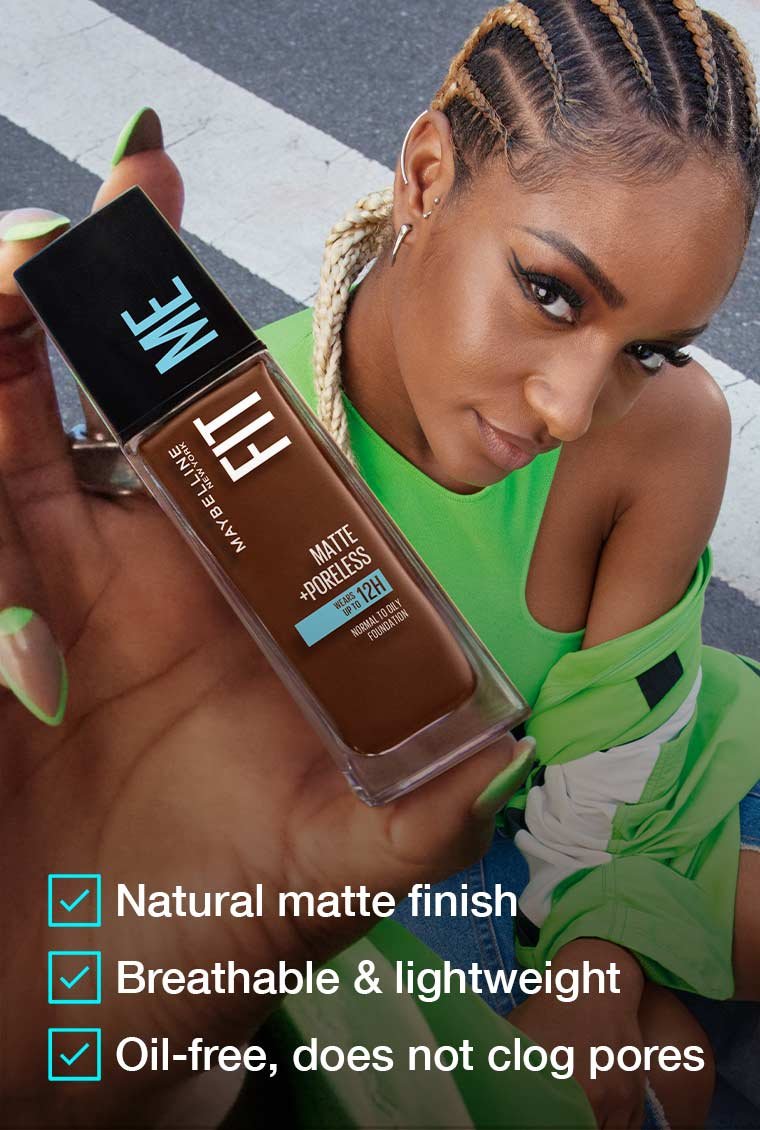 Fit Me® Matte + Poreless Foundation Makeup Fit Me® Matte + Poreless Foundation Makeup