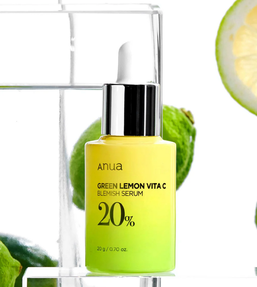 Anua Green Lemon Vitamin C Serum with Vitamin E, Hyaluronic & Ferulic Acid 0.67 fl.oz / 20ml